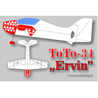 Toto-34 Ervin model halowy z depronu + Pichler